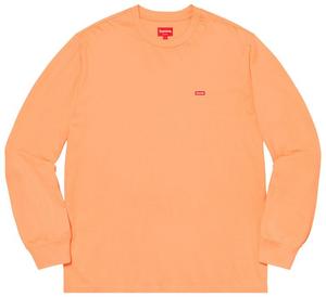 Футболка Supreme Small Box Long-Sleeve Tee 'Peach', розовый