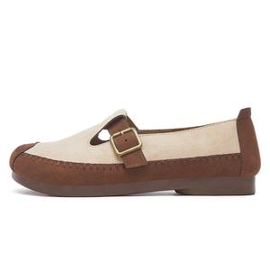 Дышащая износостойкая обувь с низким верхом для повседневной носки для женщин DOUBLE STAR 88, Beige