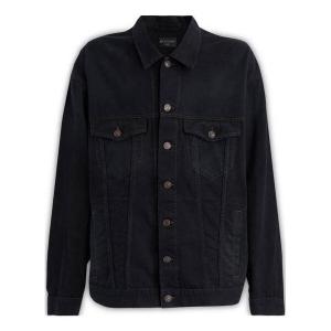 Куртка bb be different oversized denim jacket 'black' Balenciaga, черный