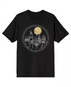 Футболка Big & Tall Hogwarts Line Art Moonrise Black - 4XL Harry Potter, черный