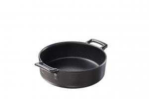 Кастрюля-запеканка 50 мл, круглая, чугунная Revol Porcelaine France, черный