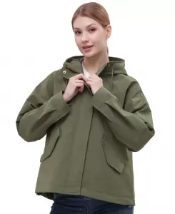 Женская водоотталкивающая куртка с капюшоном Rokka&Rolla, зеленый