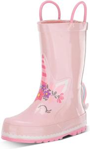 Детские резиновые сапоги Western Chief с ручками для надевания - премиальные водонепроницаемые сапоги для мальчиков и девочек, Unity Unicorn