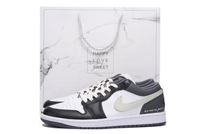 Баскетбольные кроссовки Air 1 с антискользящим износостойким верхом, винтажные, унисекс, светло-серые Jordan, Light Gray