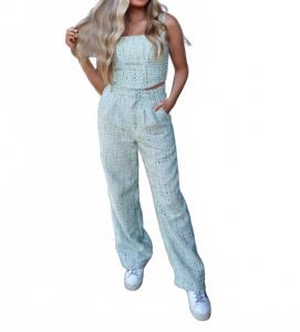 Твидовые брюки цвета лайм Bailey Rose, Lime