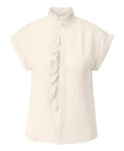 Блузка из смешанного льна Rich & Royal, белый