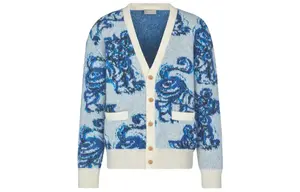 Ежеквартальные новинки свитер мужской синий Dior, синий