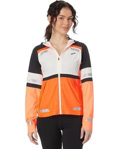Куртка Brooks Run Visible Jacket, цвет Ecru/Fluoro Flash/Black