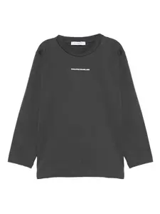 Лонгслив с логотипом Paolo Pecora Kids, серый