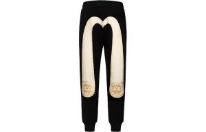 Трикотажные спортивные штаны мужские черные Evisu, черный