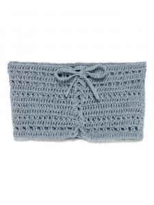 Укороченный трикотажный топ A.M.G., синий