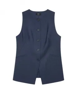 Шерстяной жилет Hugo, синий