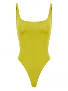 Боди с квадратным вырезом Elisabetta Franchi, зеленый