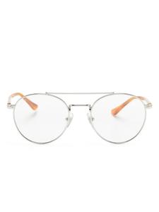 Солнцезащитные очки PO1009S в круглой оправе Persol, серебряный
