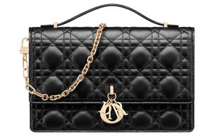 Моя диорская овчинная наплечная сумка, через плечо, дамская обычная черная