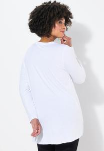 Топ с длинными рукавами WITH DECORATIVE RHINESTONES Angel of Style, белый