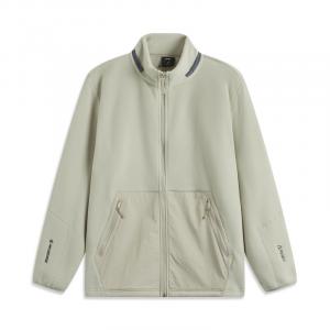 Стоячий воротник молния кардиган флис утепленный свитшот unisex rock gray LINING, серый