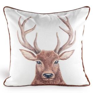 Диванная подушка Casamia Hirschkopf, 45x45x8 см, кремово-белый