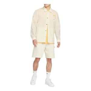 Рубашка men's retro embroidered daisy long sleeves autumn coconut milk shirt Nike, мультиколор