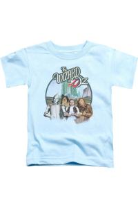 Футболка с коротким рукавом для детей "Волшебник страны Оз" Off To See The Wizard Gildan, светло-голубой