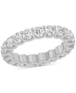 Бриллиантовое кольцо вечности (3 карата) из платины или 14-каратного золота Macy'S, platinum