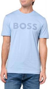 Мужская футболка с короткими рукавами и ярким логотипом BOSS, Forever Blue