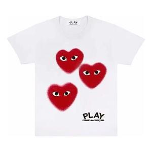 Футболка love short sleeve white Comme Des Garcons Play, белый