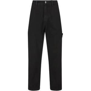 Брюки с логотипом STONE ISLAND, черный