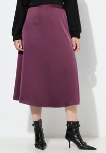 Юбка Ulla Popken A-line skirt, Dark Claret/Bordeaux