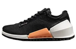 Ecco Дышащие низкие повседневные туфли женские черные