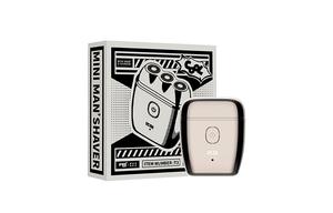 T3 Razors Washed трехголовочная мини-бритва для мужчин, съемная PRITECH, Shaver T3【Silver】