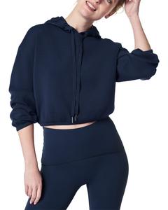 Укороченная толстовка с капюшоном SPANX Air Essentials Spanx, Midnight Navy
