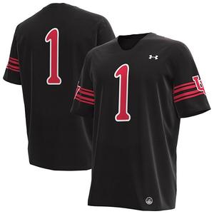 Мужская футбольная майка Utah Utes #1 black Under Armour