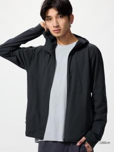 Толстовка Dry-Ex с UV-защитой на молнии Uniqlo, 09 black