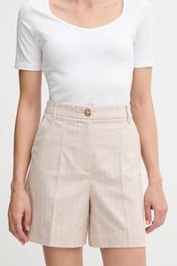 Шорты с добавлением льна United Colors Of Benetton, бежевый