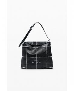 Женский средний трансформируемый клетчатый рюкзак Desigual, Black