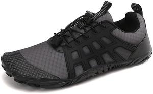 Мужские дышащие походные туфли Легкие кроссовки для трейл-раннинга для активного отдыха, восхождений, велоспорта, противоскользящие треккинговые обувь, удобные спортивные горные кроссовки Qacksv, серый