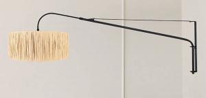 Настенный светильник Steinhauer Elegant Classy Gras, алюминий / растительная трава - черный - 1-пламенный