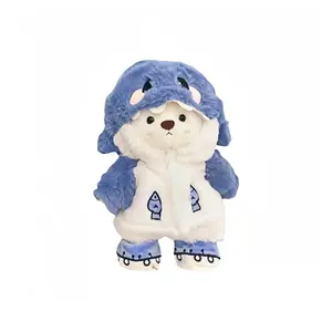 LALABABY Плюшевая кукла Blue Shark Bear высотой 30 см