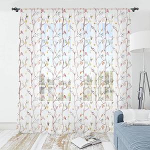 Готовая штора Abakuhaus Herbstvögel 2er-Set, полиэстер - высота: 220 см