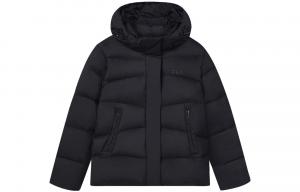 Пуховик женский, цвет черный как смоль Fila