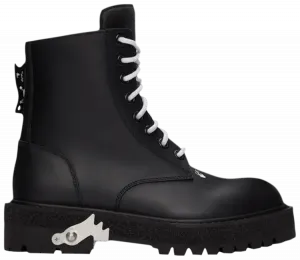 Ботинки Off-White Sponge Combat Boot 'Black', черный