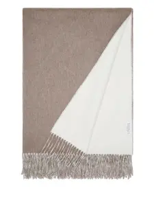 Одеяло с бахромой (200 x 150 см) Brunello Cucinelli, нейтральный