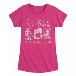 Футболка Genesis North American Tour для девочек 7–16 лет Licensed Character, розовый