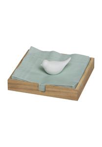 Салфетница Поэзия за столом, фарфоровая птица RäDer