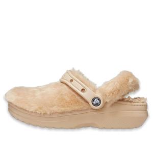 Слипоны (WMNS) Crocs Classic Fur Sure Clogs 'Chai' 207303-212, коричневый