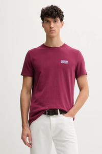 Хлопковая футболка American Vintage, бордовый