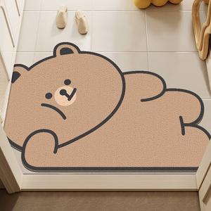 Budis Ковер 80х120 см из ПВХ, для прихожей/ванной, с рисунком, нескользящий, моющийся