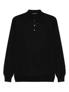 Рубашка-поло тонкой вязки Tagliatore, черный