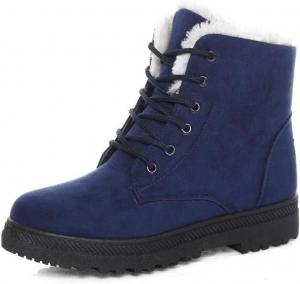Женские зимние ботинки до щиколотки с теплой меховой стелькой, замшевые, водонепроницаемые Airwalk, Navy
